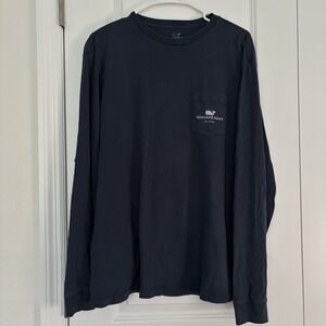 Vineyard Vines Long Sleeve Shirt Mens Medium Blue I Love 30‎ Avenue